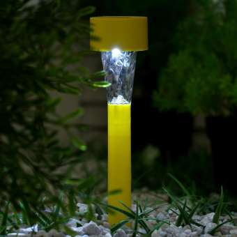 Уличный светильник на солнечной батарее Luazon Lighting Желтая трапеция 2 шт